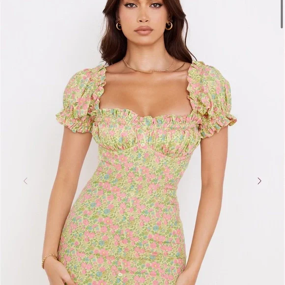 House of CB Floral Mini Dress - Picture 1 of 5